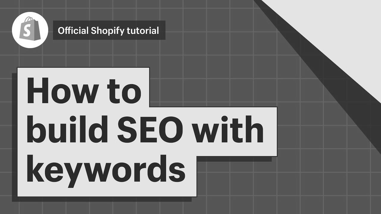 How To Construct website positioning Via Keywords ||  Shopify Assist Center