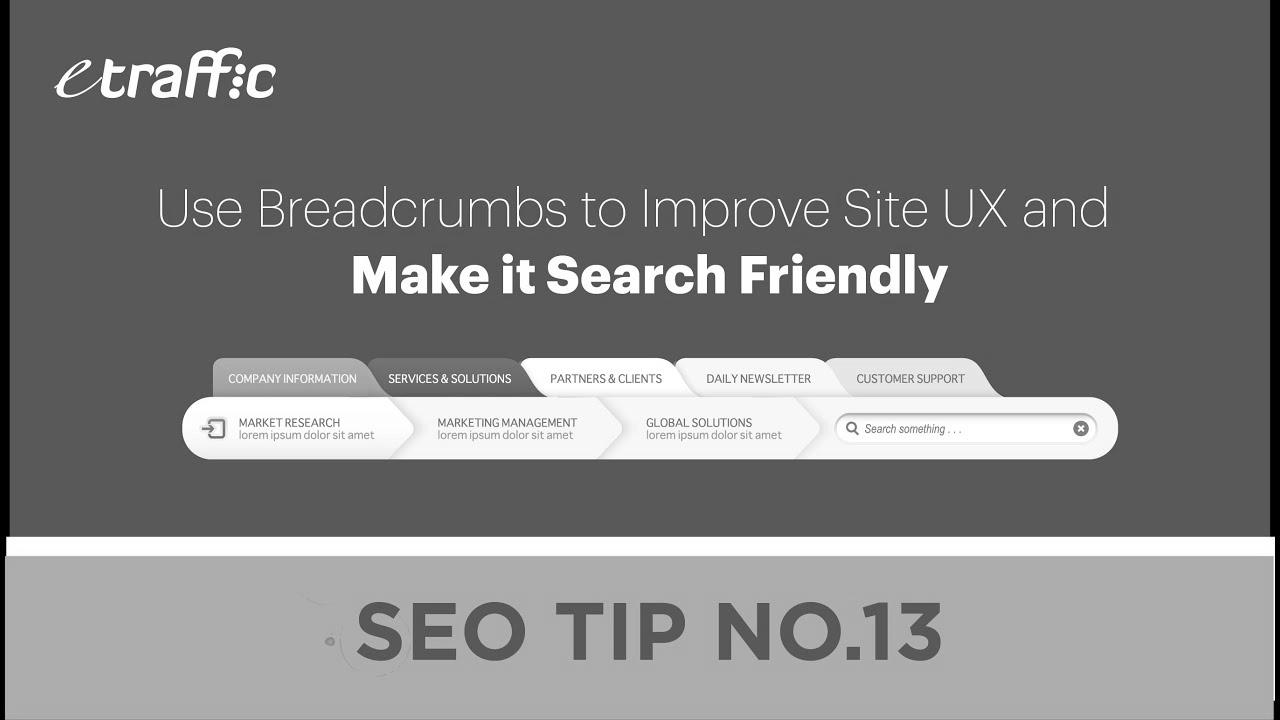 search engine marketing Ideas 13 |  Use Breadcrumbs to Enhance Website UX and Make it Search Friendly