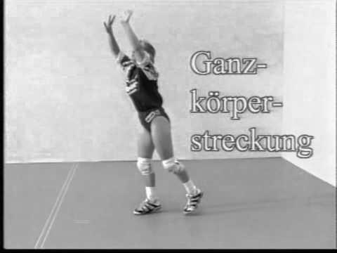 Volleyball Technik oberes Zuspiel Grundbewegung