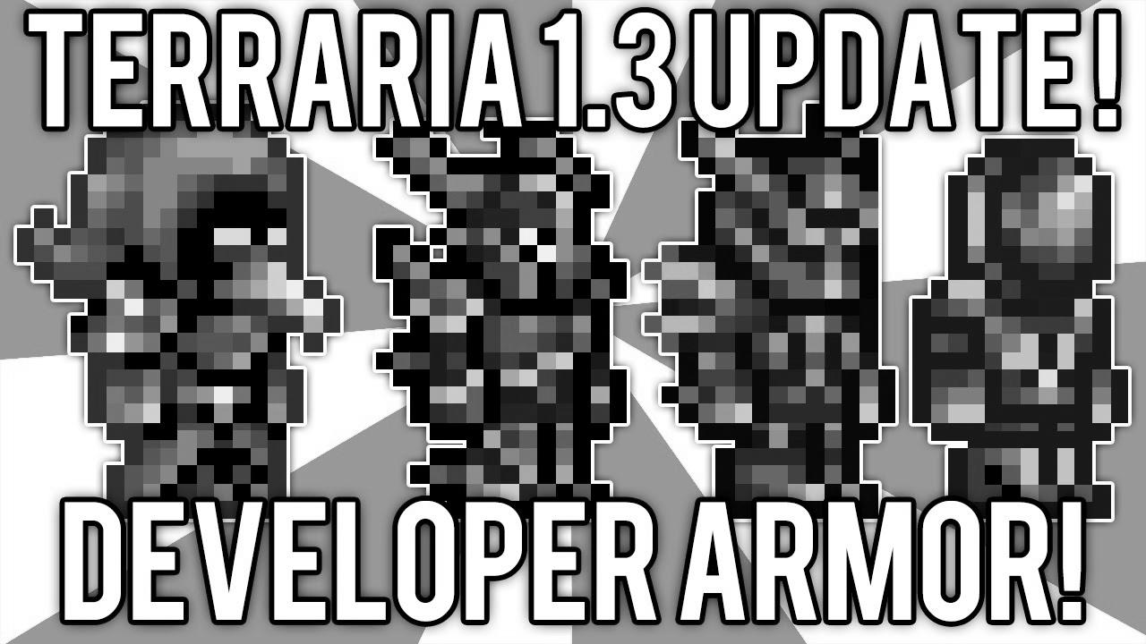 Terraria 1.3: The way to get Developer Armor, Wings, & Dye!  (Terraria 1.3 update change) @demizegg