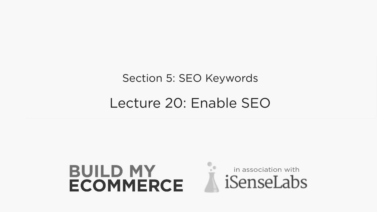 S05 search engine optimisation Keywords L20 Enable SEO