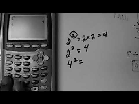 How To Put Exponents Into Your TI calculator